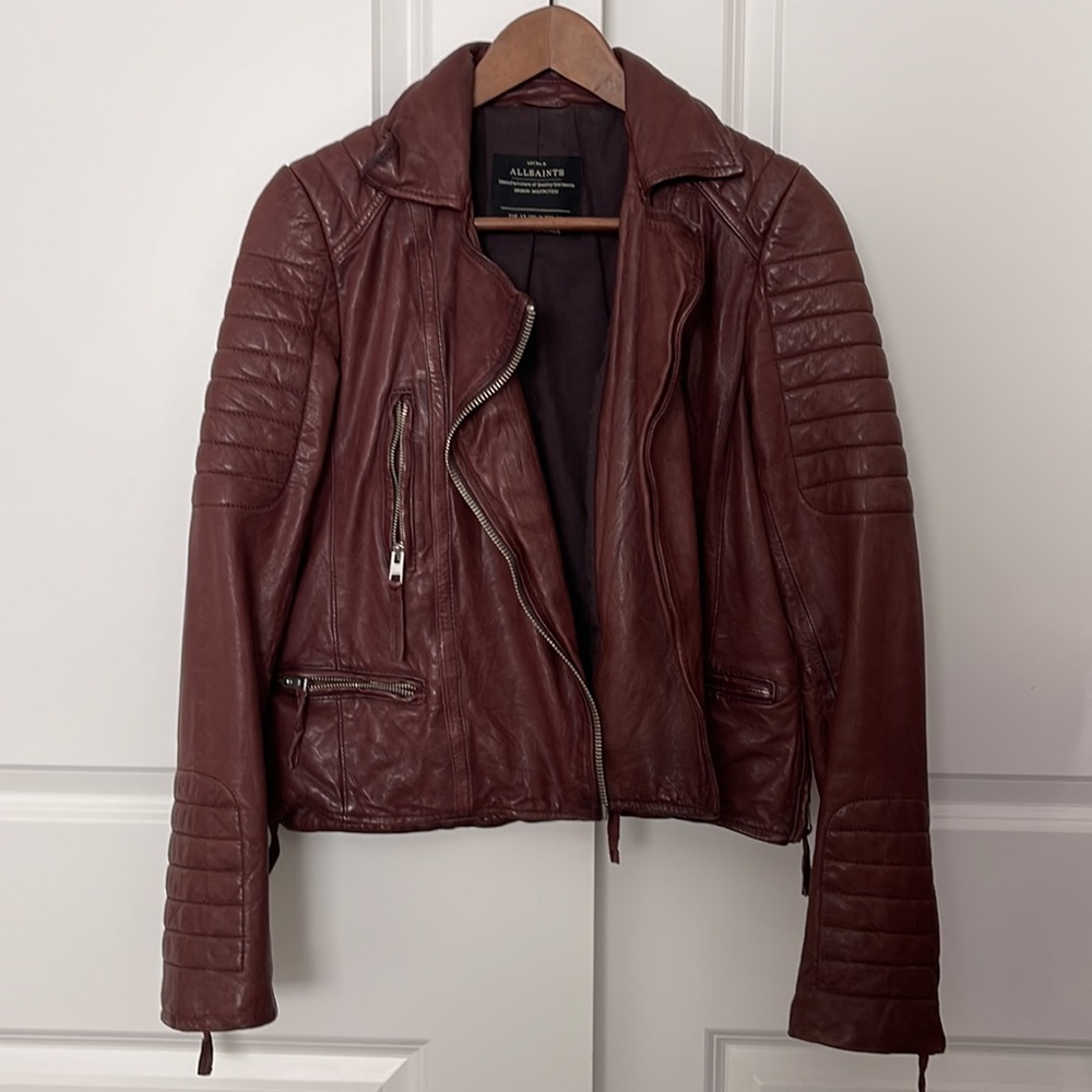 AllSaints Leather Biker Jacket